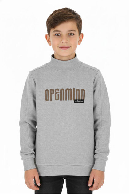 Boy's Sweatshirt Printed Winter Fleece-Lined