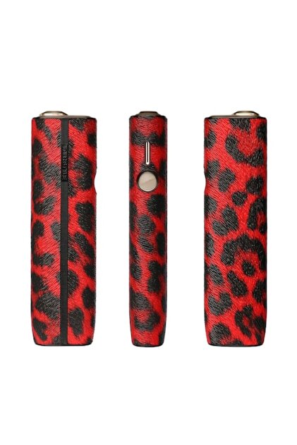 Carcasă IQOS Iluma One Leopard Roșie – Rezistentă la șocuri și zgârieturi (TPU+PU+PC)