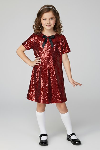 Girls' Shining Sequin Dress