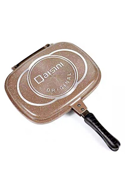 The Daisini double grill pan is a non-stick pan designed for grilling, frying, and roasting (36 cm).