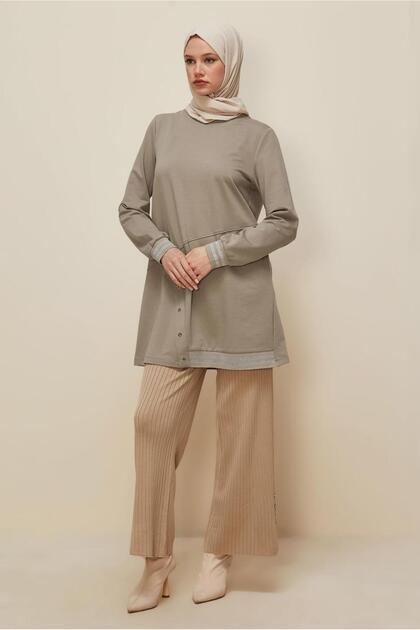 PAMUKLU EŞOFMAN TUNİK 45979