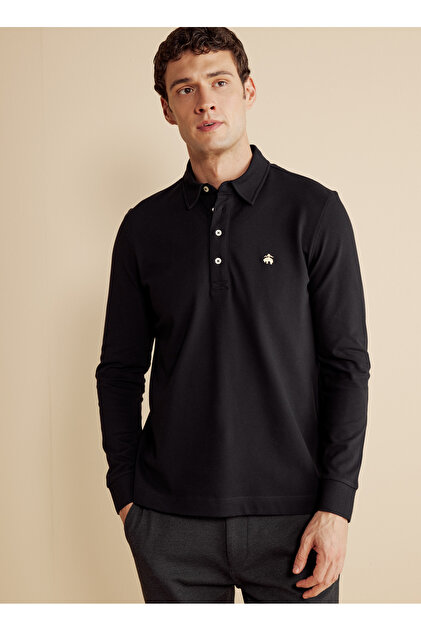 スペシャル 00s Weezer × Jim Henson プロモ Tシャツ 黒 BROOKS BROTHERS Polo Yaka Siyah Erkek T-Shirt BBFW25MTS006