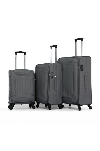 Softside Spinner Trolley Luggage 3 PCS Set
