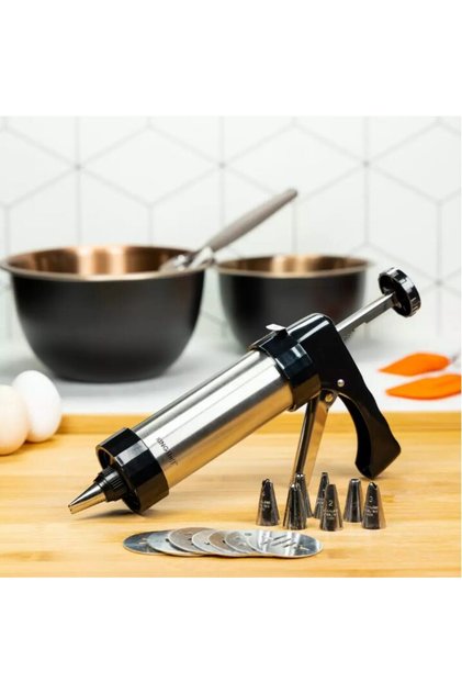 Aparat pentru facut biscuiti si fursecuri, Inox,