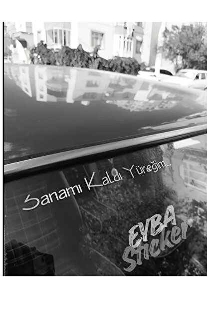 The Sound of Your Voice Made My Heart Flutter... Car Rear Window Sticker Lettering