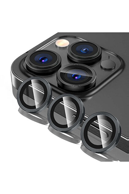 Folie Protectie Lentile Camera iPhone 15 Pro/15 Pro Max, HD, Anti Zgarieturi, Anti Socuri, Argintiu