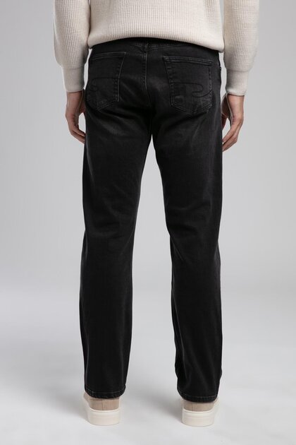 Lee Cooper Yüksek Bel Straight Siyah Erkek Denim Pantolon 261 LCM