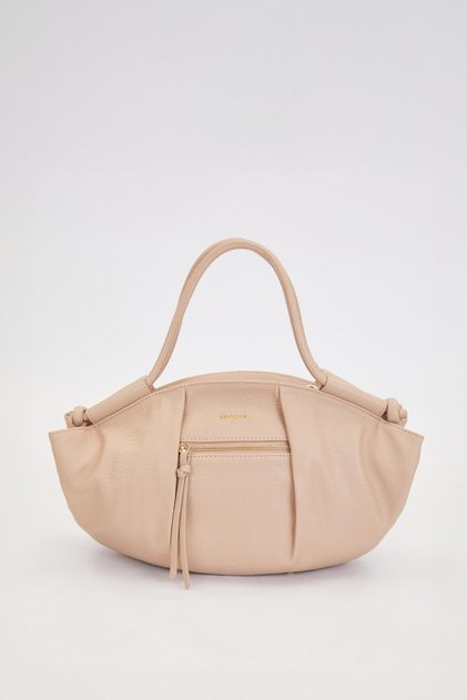Gray Knot Strap Detailed Shoulder Bag