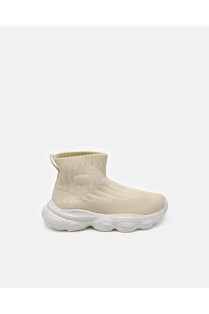 Infant Boys Cream High Top Sneakers