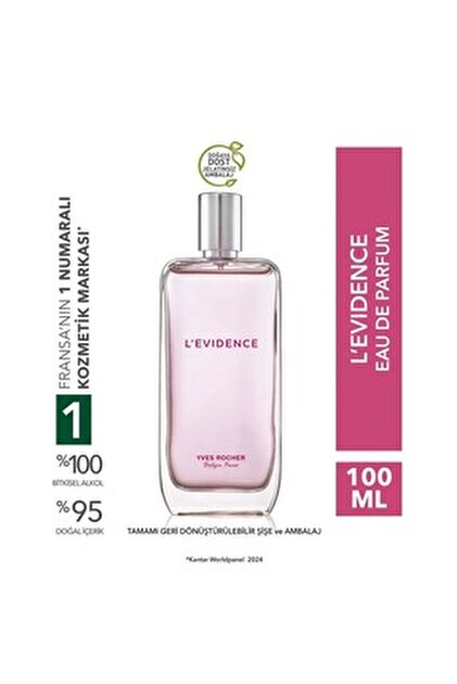 Yves Rocher evidence オードパルファム Yves Rocher L'Evidence - EDP - 50 ml - Fiyatı, Yorumları