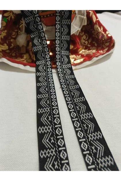 Black and White Narrow Decorative Strip