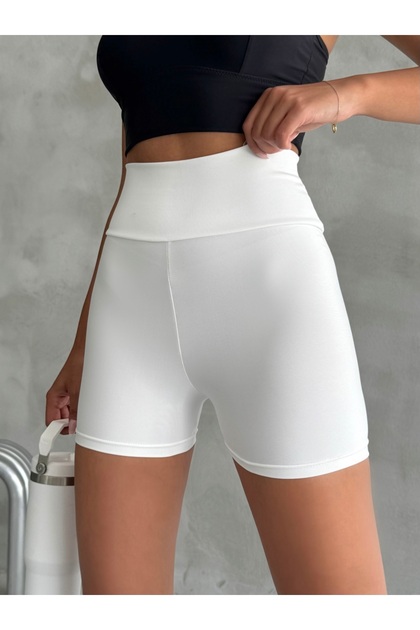 Women's Ecru Shaping / Sculpting Super Mini High Waist Leggings