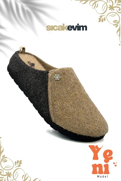 Women's house slippers - mink black warm house slippers with poly base lightweight sole