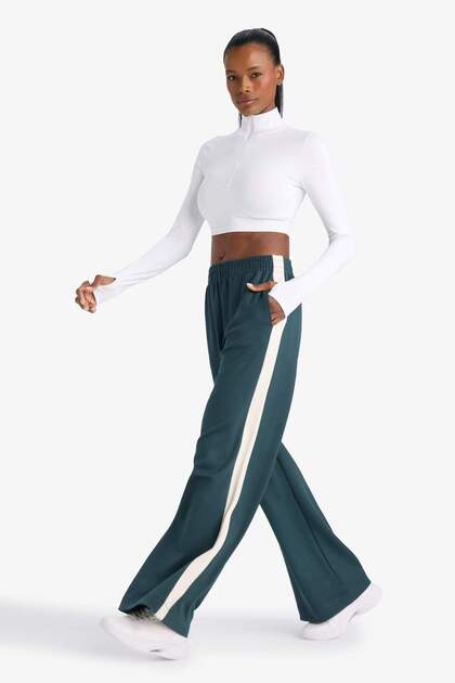 Defacto Wide Leg Geniş Paça Standart Boy Soft Touch Modal Sporcu