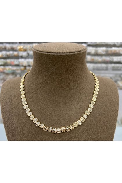 Crush pul beads necklace