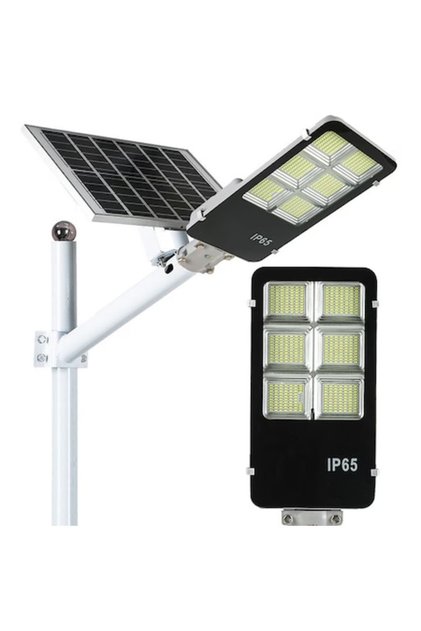 Lampă stradală solară 300W cu panou solar - baterie 25AH (trandafi led)