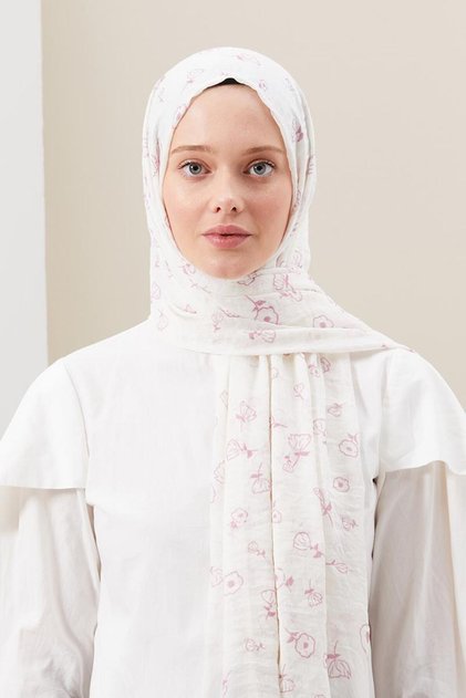Pink Rose Comfort Line Shawl