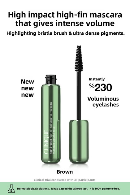 High Impact â„¢ High-Fi â„¢ Intense Volume Mascara - Brown 10ml | Coconut, Argan Oil