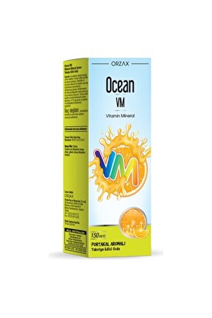 Orzax Ocean Vm Portakal Aromalı Şurup 150 ml - Fiyatı, Yorumları