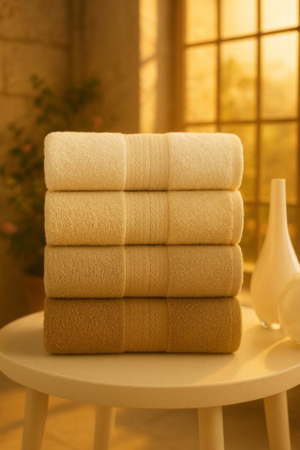 Veronica Small 4-Piece Towel Set 50X90 cm