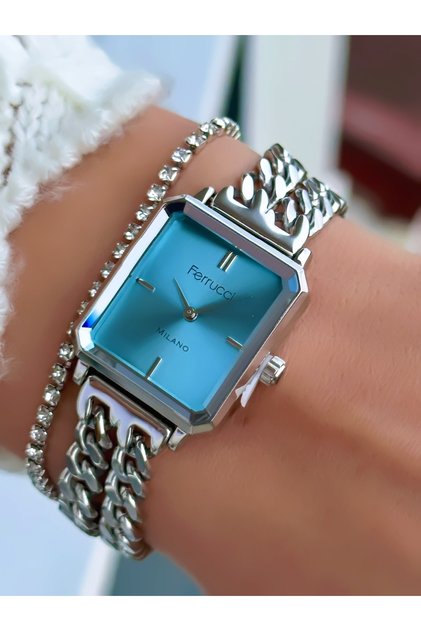Steel Chain ​​Cord Women's Watch 3 Atm Waterproof 2 Years Mechanism Warranty