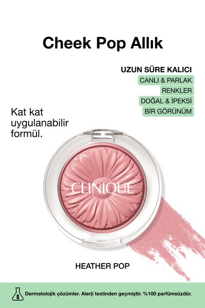 Cheek Pop Allık - Renk: Heather Pop 3.5g | Uzun Süre Kalıcı, Doğal Ve Ipeksi Formül
