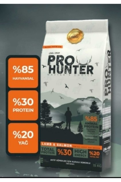 Pro Hunter Az Tahıllı / Düşük Tahıllı Kalite Köpek Maması 15 kg %85 Hayvansal Kaynaklı Protein