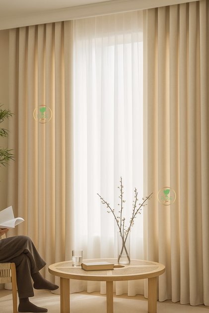 Background Curtain Single Wing Sunshade Natural Vintage Background