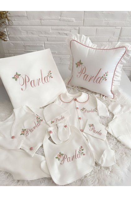 Embroidered Baby Set