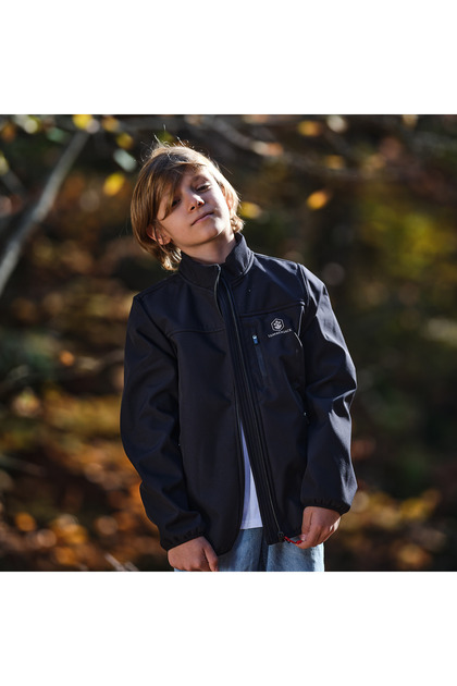 Su ve Rüzgar Geçirmez İçi Polarlı Softshell Çocuk Spor Mont 1GT16 5PR
