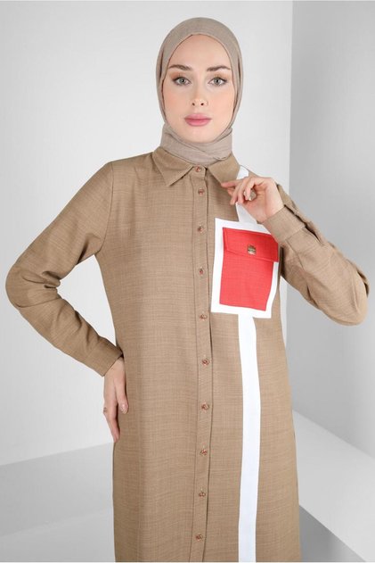 STRIP DETAILED TUNIC 44132