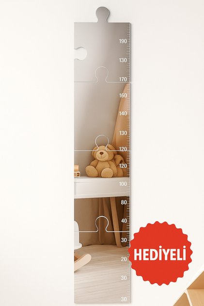 Puzzle Şeklinde Boy Aynası HEDİYELİ