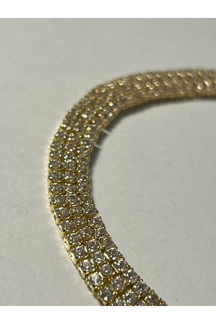 Three Rows of Waterway Bracelet - Gold