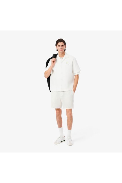 Erkek Relaxed Fit Beyaz Şort