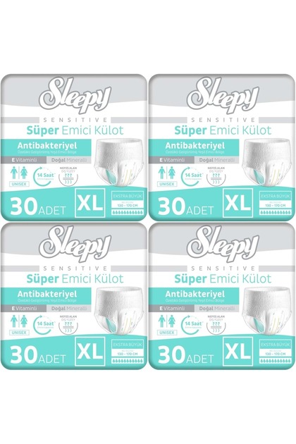 Yetişkin Bezi Emici Külot XL - Ekstra Büyük - Extra Large 120 Adet (4PK*30)