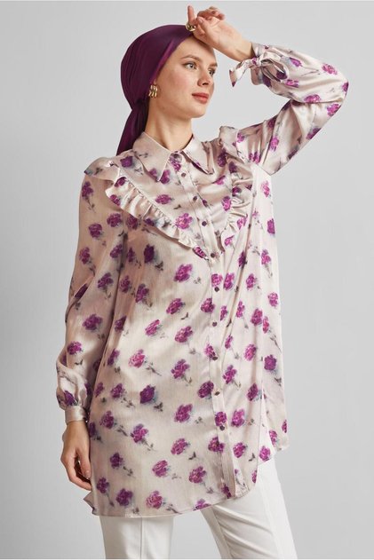Patterned Satin Tunic 45410