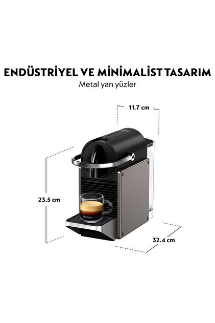 Nespresso C61 Titan Pıxıe Kapsüllü Kahve Makinesi Fiyatı