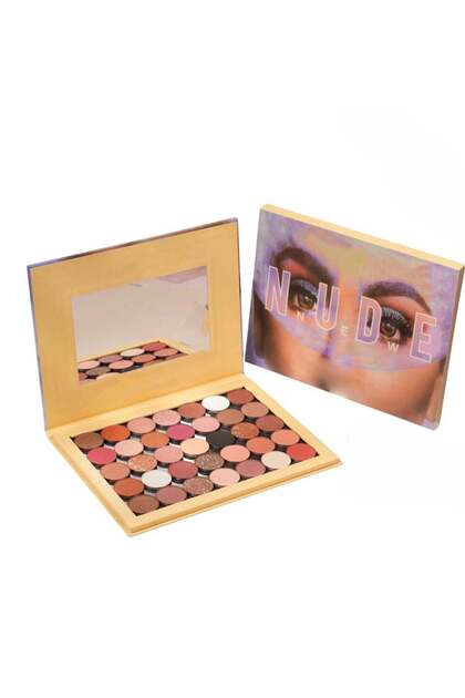 35-Color Matte Eyeshadow Palette – Rose, Pearl & Earth Tones