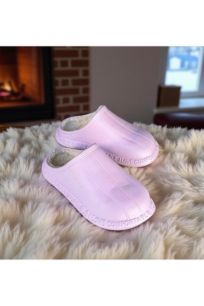 Women's Fur-Lined Orthopedic Sole Office Home Slippers