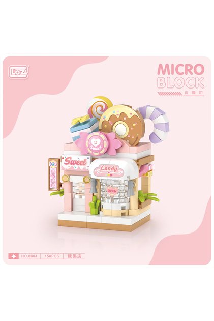 Loz Micro Blocks Mini Shop Series – Mini Building Set (Candy Shop)