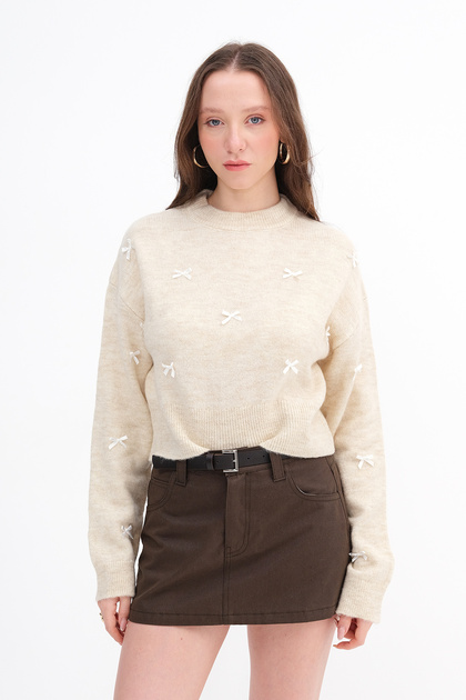 Addax Kurdeleli Triko Kazak K2237 - Fiyatı, Yorumları