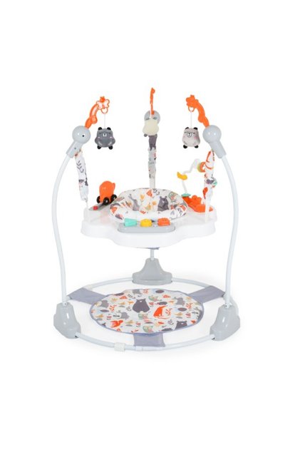 Детски шезлонг Magic Fun Orange, въртяща се на 360° седалка, музикални играчки, регулируем, 6+ месеца