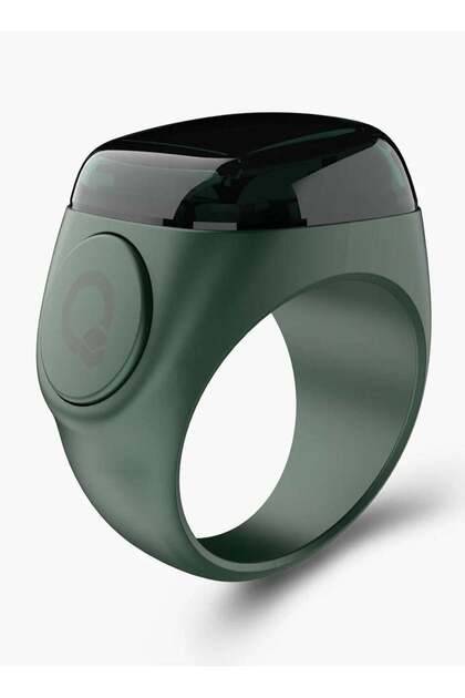 Digital Counter Tasbeeh, SMART SMART Zikr Ring Noor 20mm Green, World's first Muslim