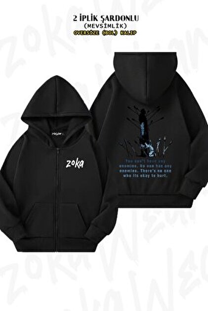 ZOKAWEAR Unisex Vinland Saga Thorfinn Karlsefni Baskılı Oversize