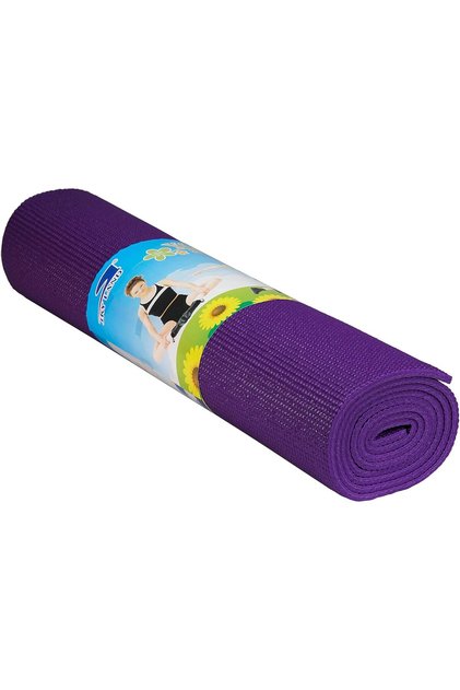 PVC Yoga Mat EM-9308-P Non-Slip 6mm for Yoga, Pilates, Gym & Home Workouts Purple