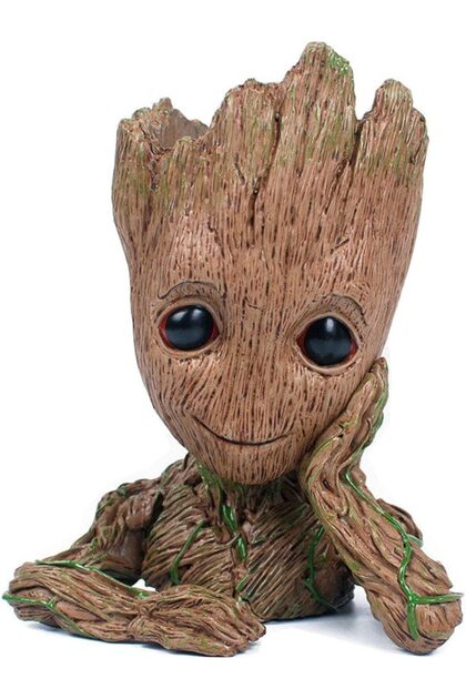 Γλάστρα, θήκη για κούμπωμα, I am Groot, πλαστική, 13,5 εκ.