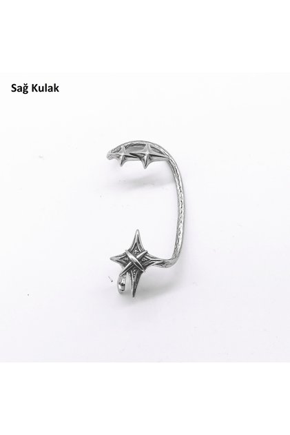 Ear Cuff Special Design Dangle Nail Model S+ Quality 316L Stainless Steel Non-Tarnish Earring Single Piece