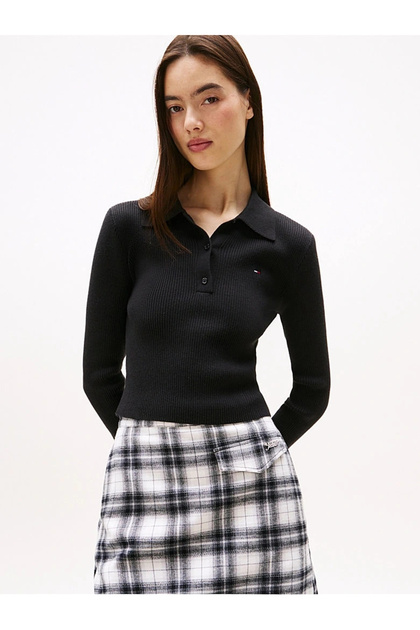 TJW ESSENTIAL POLO LS SWEATER