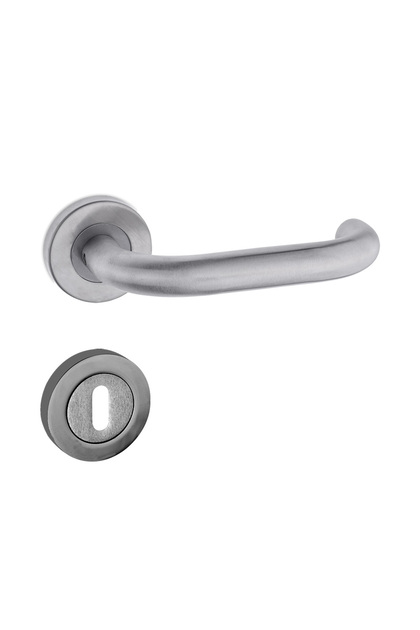 Kayseri Door Handle Stainless Satin Circle Rosette Room Ss 304 Quality