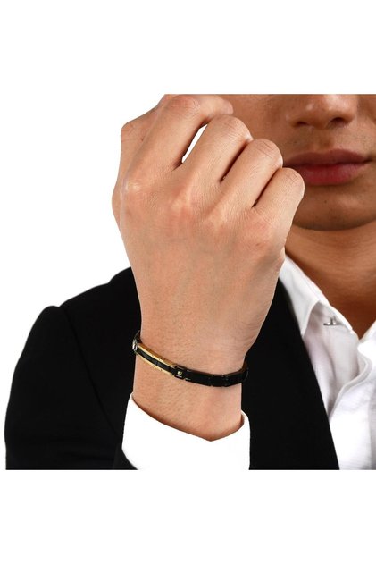 Jm224Atz36 18.5 + 3 cm Steel Men's Bracelet